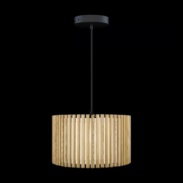 Umage Suspension Komorebi large Chêne circulaire-Noir
