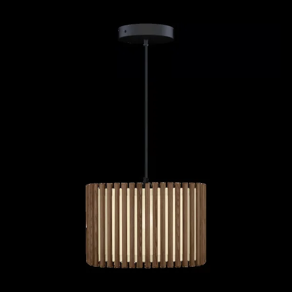 Umage Suspension Komorebi large Chêne foncé carré-Noir