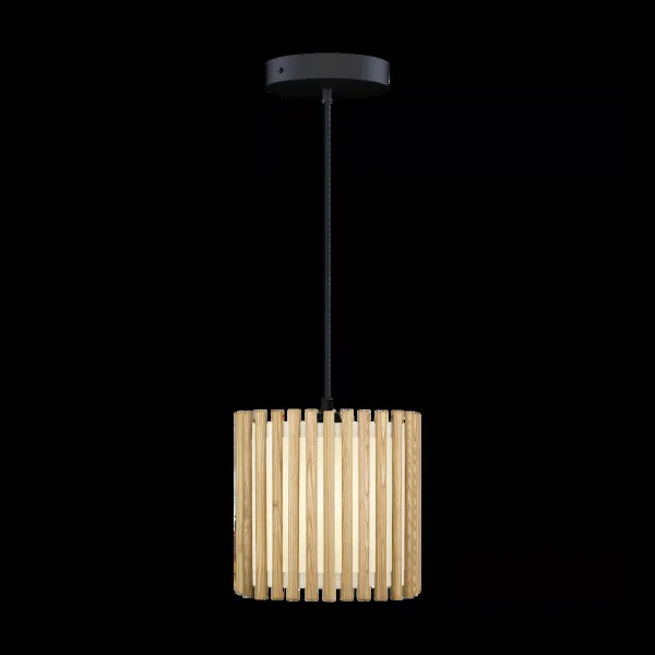 Umage Suspension Komorebi medium Chêne carré-Noir