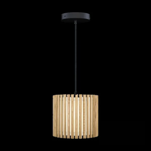 Umage Suspension Komorebi medium Chêne circulaire-Noir