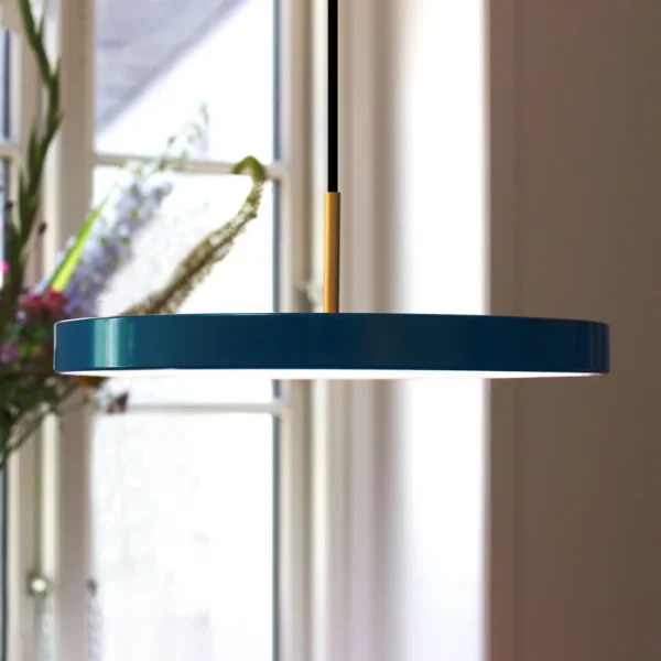 UMAGE - Suspension LED Asteria Medium pétrole/laiton Ø 43 cm
