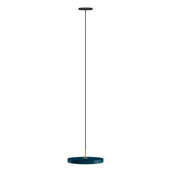 UMAGE - Suspension LED Asteria Mini, pétrole/laiton, Ø 31 cm