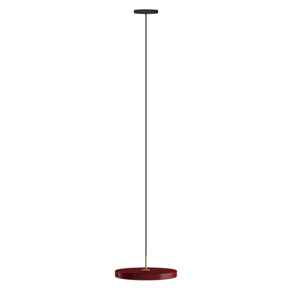 UMAGE - Suspension LED Asteria Mini rouge rubis/laiton Ø 31 cm
