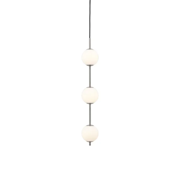 UMAGE - Suspension LED Audrey, couleur acier, à 3 lampes, Ø 12 cm