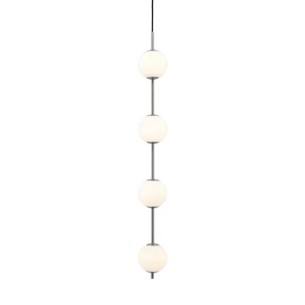 UMAGE - Suspension LED Audrey, couleur acier, à 4 lampes, Ø 12 cm