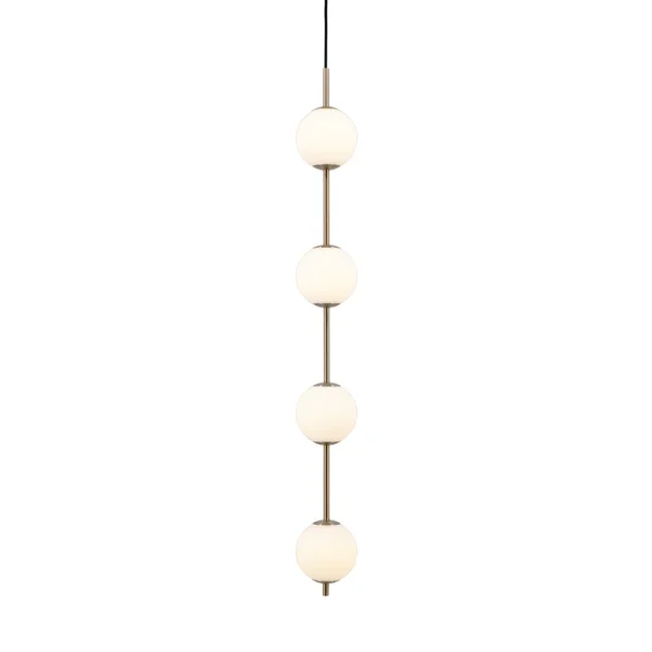 UMAGE - Suspension LED Audrey, couleur laiton, à 4 lampes Ø 12 cm