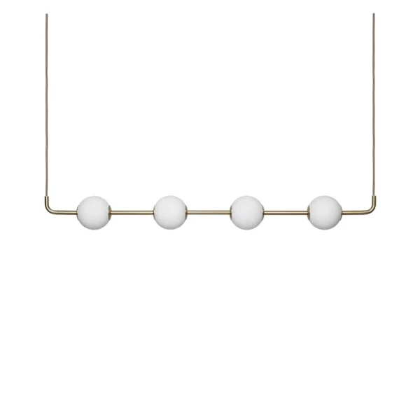 UMAGE - Suspension LED Audrey LINEAR, laiton, 118 cm, à 4 lampes