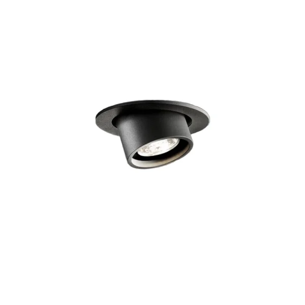 Unknown - Angle Downlight Spot Encastrable 6W 3000K Noir LIGHT-POINT