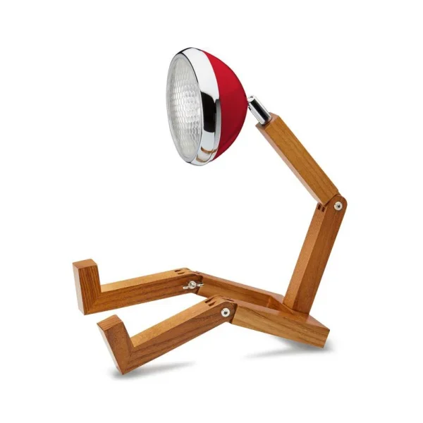 Unknown - Mr. Wattson Lampe de Table Ash/Flash Red Piffany Copenhagen