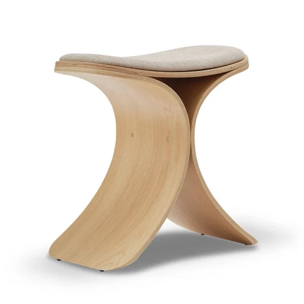 Unknown - Tabouret Luno chêne/beige GEJST