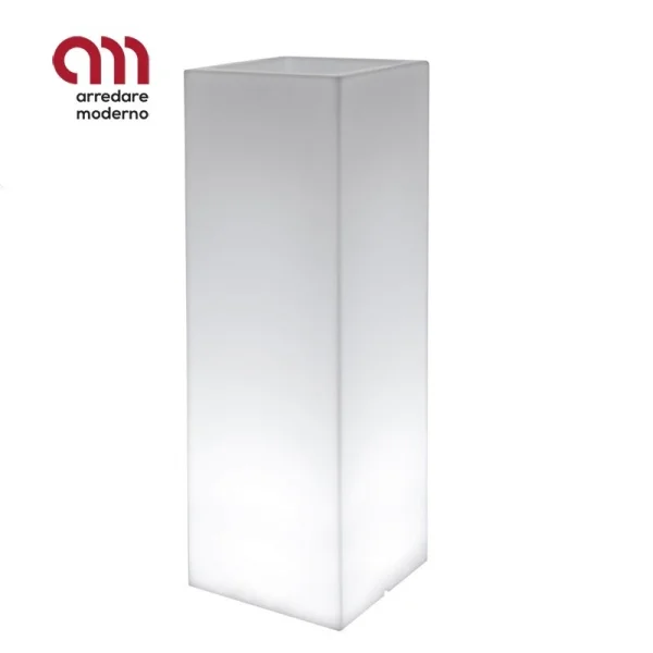 Vase Kube high slim Khilia lumineux