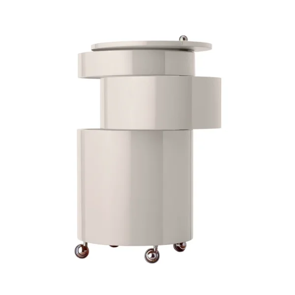 Verpan - Barboy High Gloss Table D'appoint Creamy White