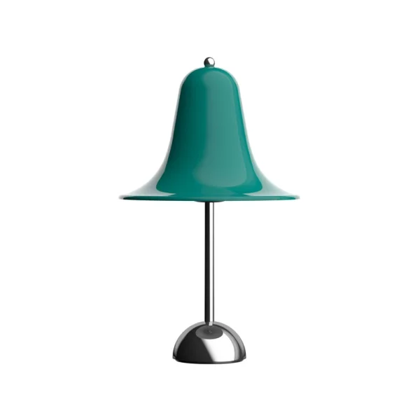 Verpan - Lampe à poser Pantop Ø 23 cm bleu-vert foncé