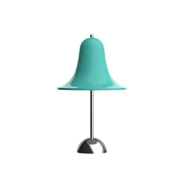 Verpan - Lampe à poser rechargeable Pantop bleu-vert clair