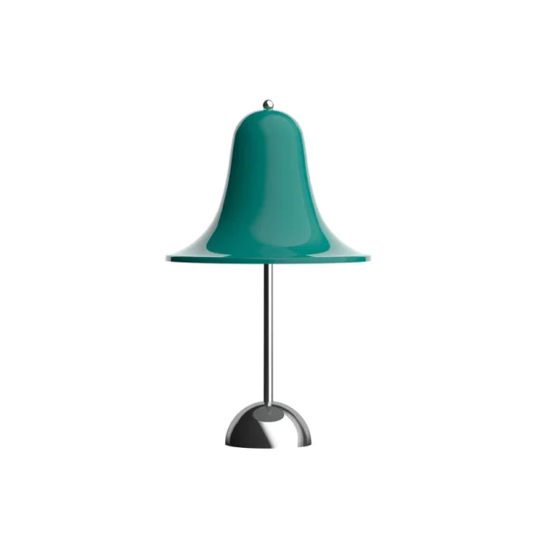 Verpan - Lampe à poser rechargeable Pantop bleu-vert foncé