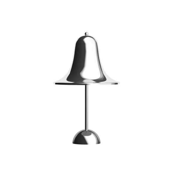Verpan - Lampe à poser rechargeable Pantop chromée