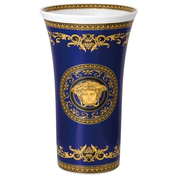 Versace Versace Medusa Blue vase Grand modèle