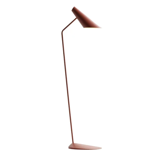 Vibia - I.Cono 0712 Lampe sur pied design, rouge-brun