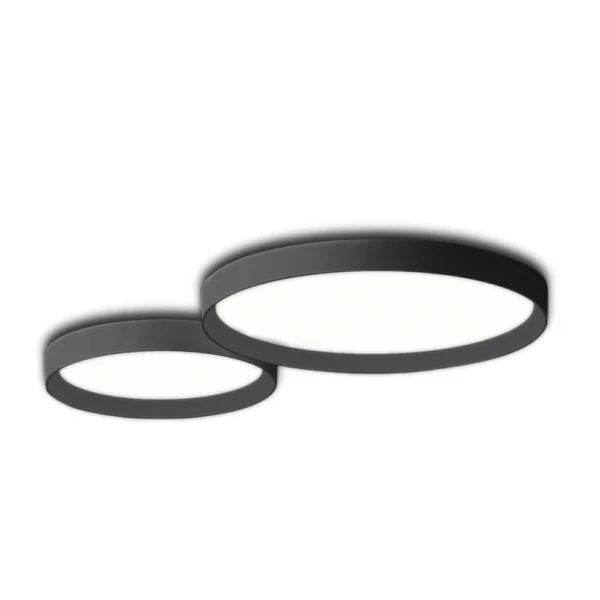 Vibia - Plafonnier LED Up, graphite, à 2 lampes