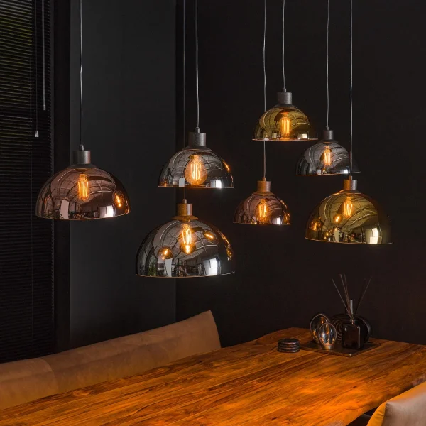 Vico Bicolor 7L - lampe suspendue - 140 x 50 x 150 cm - artic black