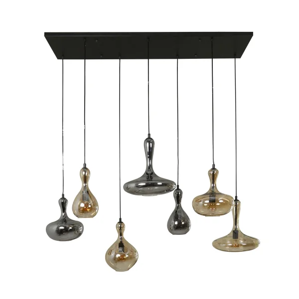 Vico Carafe - lampe suspendue - 145 x 50 x 150 cm - noir