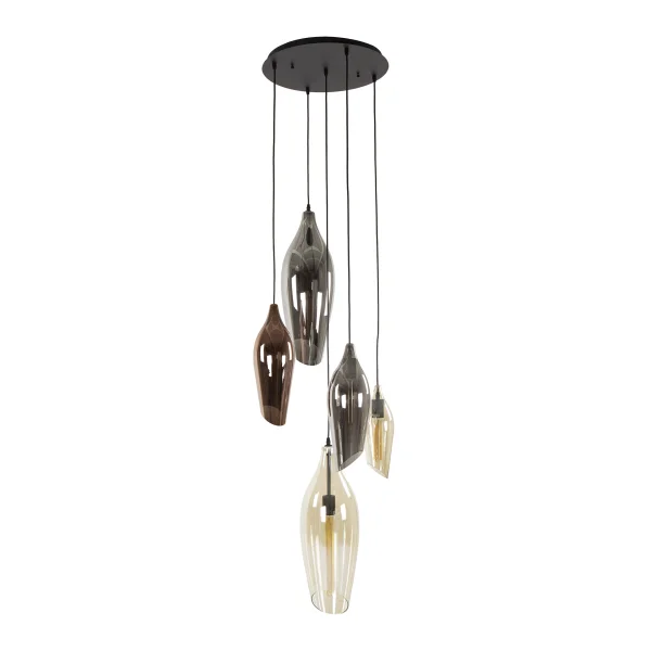 Vico Cocoon - lampe suspendue - Ø 60 x 180 cm - noir