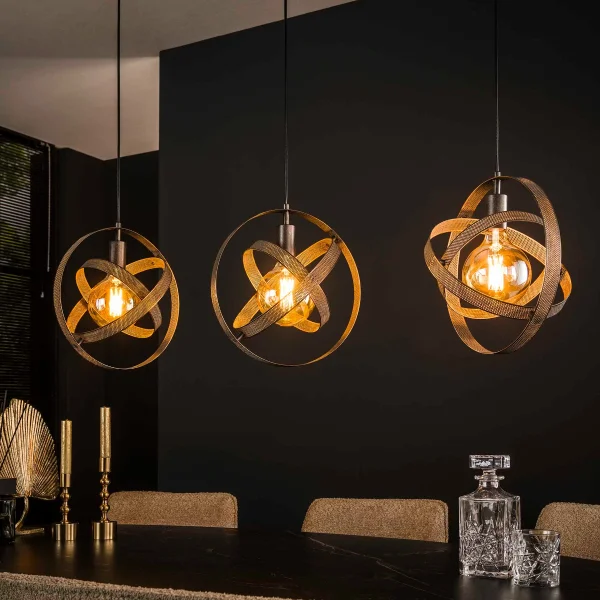 Vico Cosmos - lampe suspendue 3L - 115 x 9 x 150 cm - artic black