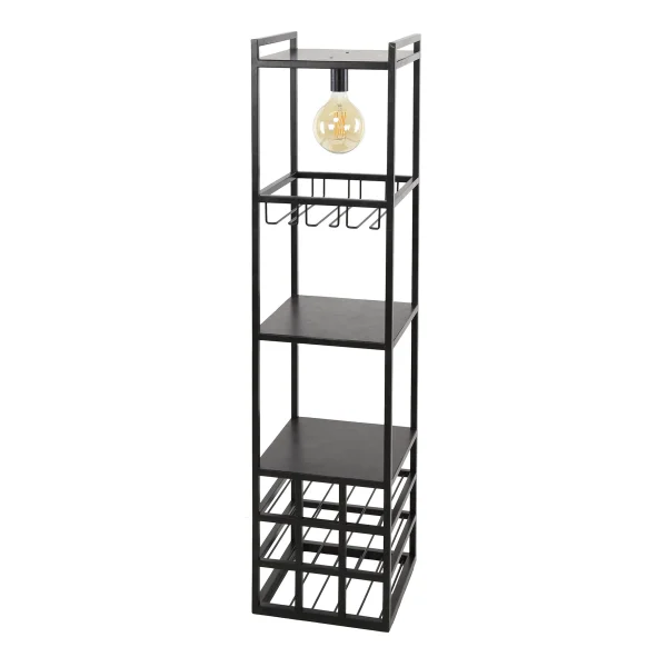 Vico Decorate - lampe porte-bouteilles - 33 x 35 x 132 cm - anthracite