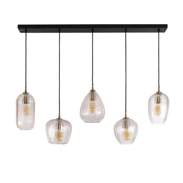 Vico Diamond Grain Mix - lampe suspendue - 120 x 20 x150 cm - transparent