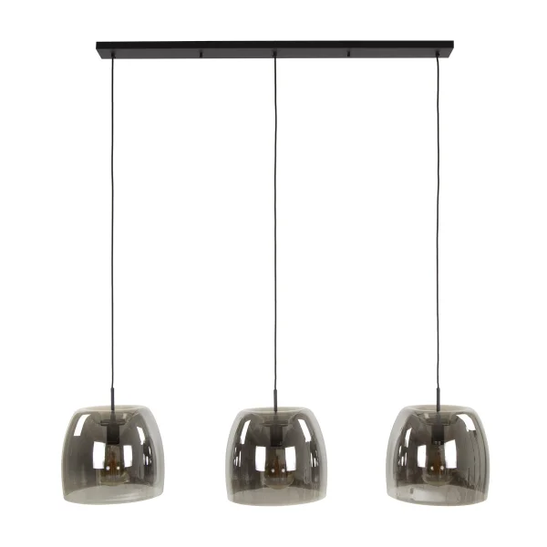 Vico Drift Glass - lampe suspendue - 145 x 35 x 150 cm - verre fumé