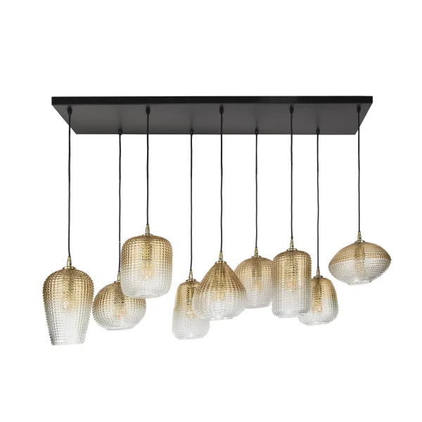 Vico - lampe suspendue - 120 x 40 x 150 cm - ambre