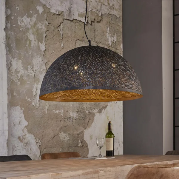 Vico Perforated - lampe suspendue 1 - 70 x 150 cm - noir brun