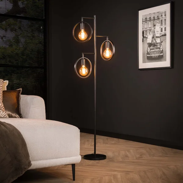 Vico Ring 3L - lampadaire - 50 x 22 x 155 cm - anthracite