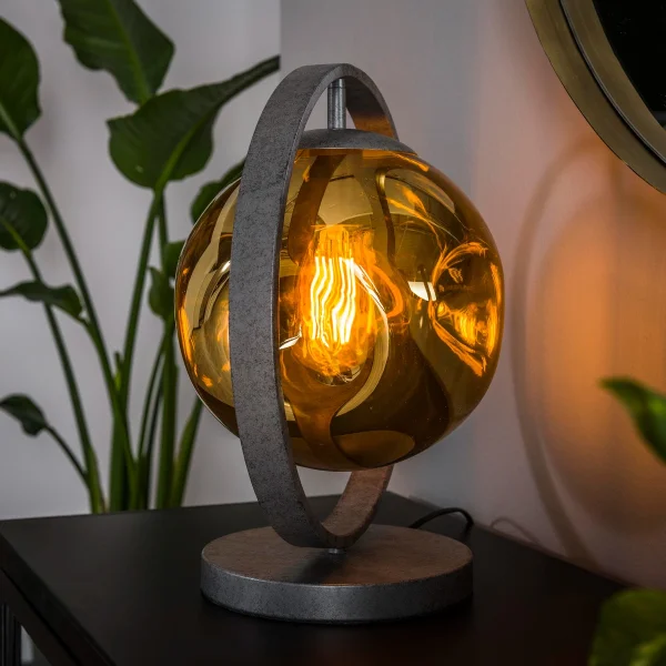 Vico Stellar - lampe à poser - Ø 35 x 30 cm - vieil argent