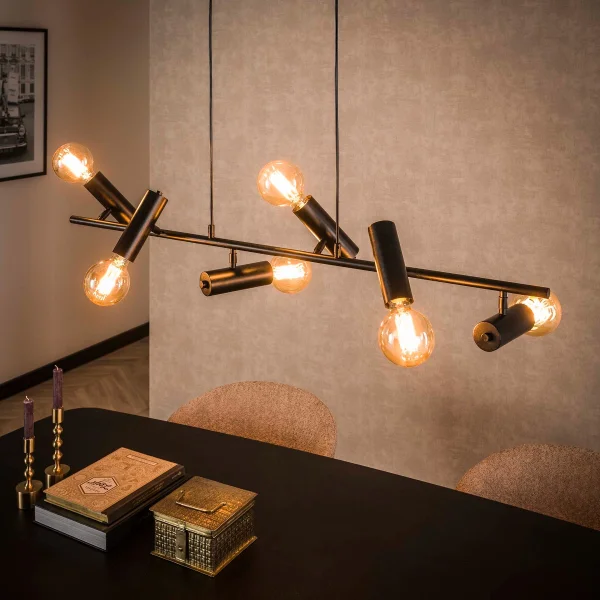 Vico Stick 6L - lampe suspendue - 110 x 20 x 150 cm - anthracite