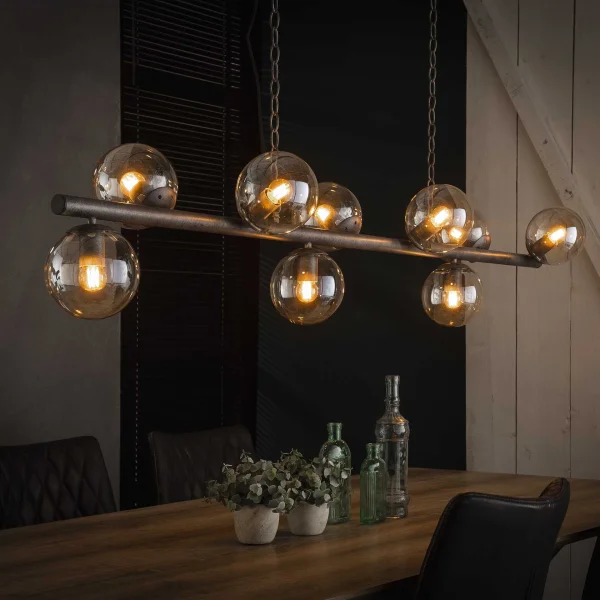 Vico Tower - lampe suspendue - 165 x 32 x 150 cm - vieil argent