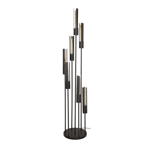 Vico Tube - lampadaire - 186 cm - noir