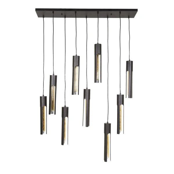 Vico Tube - lampe suspendue - 150 cm - noir