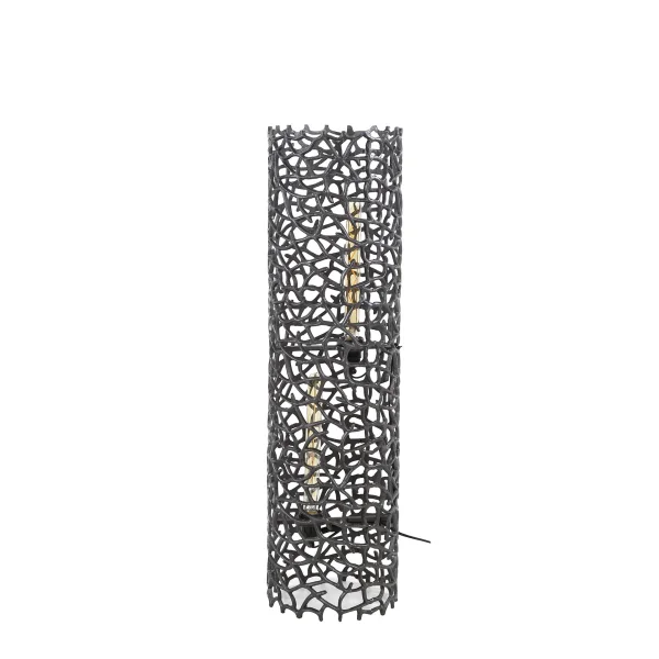 Vico Weaver Cylinder - lampadaire - 92 cm - nickel noir