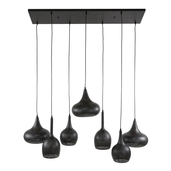 Vico Zip - lampe suspendue - 135 x 50 x 150 cm - noir