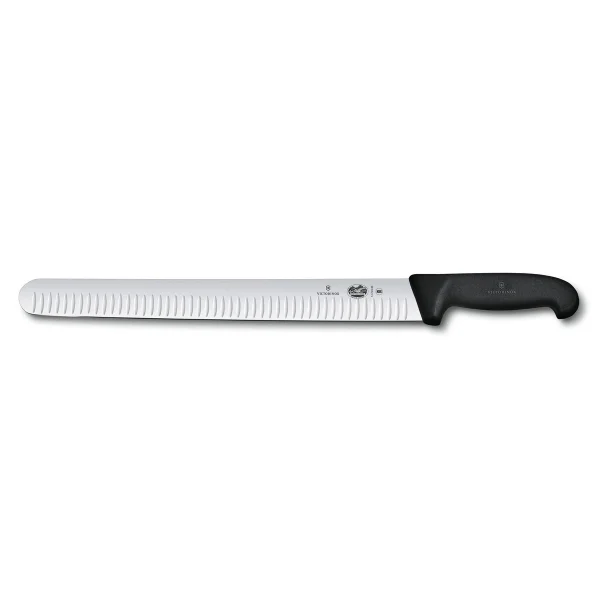 Victorinox Couteau nervuré à jambon Fibrox 36 cm Acier inoxydable