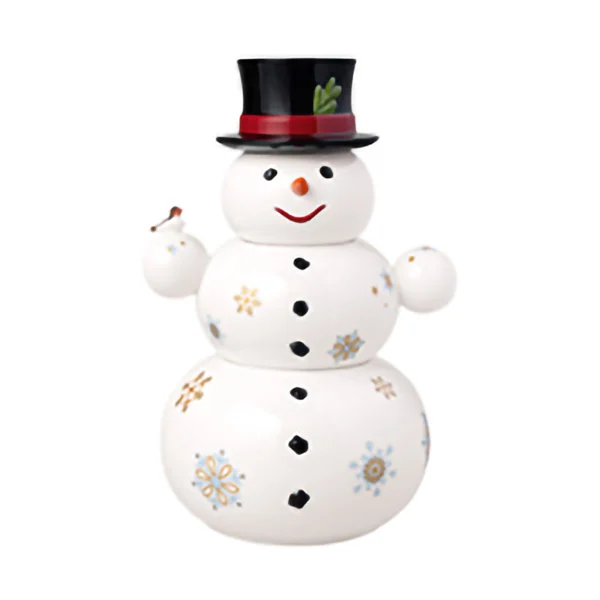 Villeroy & Boch Bocal bonhomme de neige Christmas Toy's Memory 4 pièces Blanc