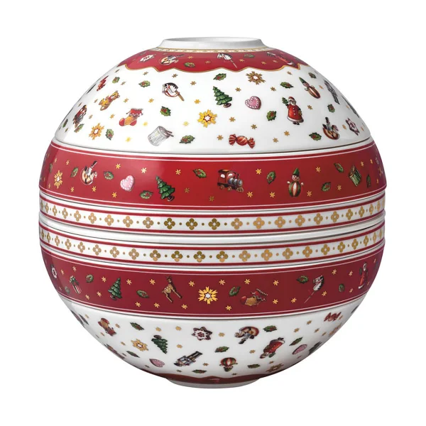 Villeroy & Boch Service Toy's Delight La Boule 7 pièces Blanc-rouge
