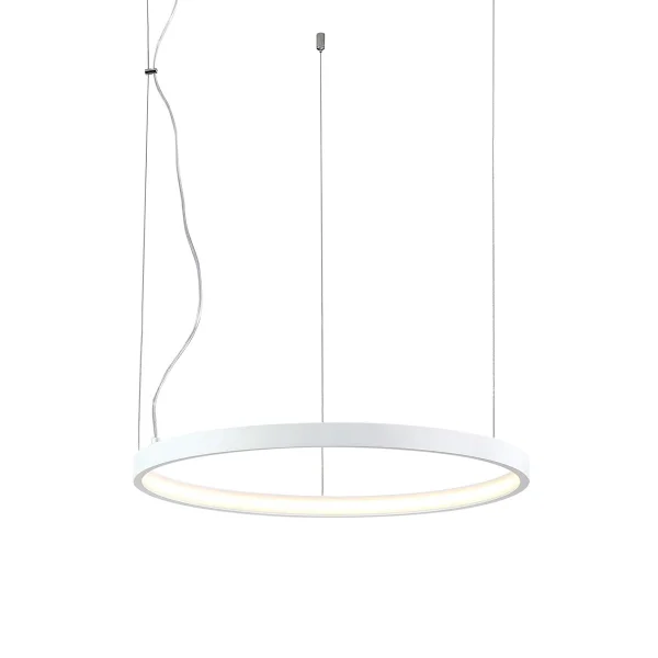 VK Lighting Circulus - lampe suspendue - Ø 52,7 x 200 cm - 24W LED dimmable inclus - blanc