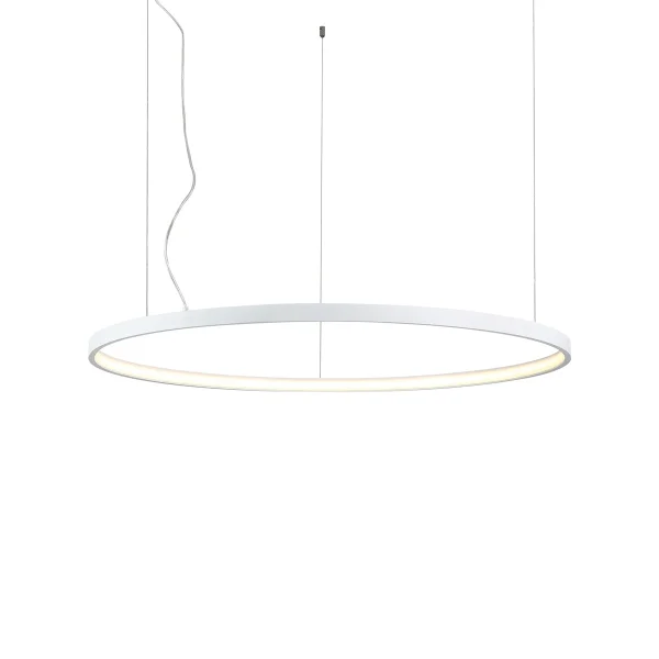 VK Lighting Circulus - lampe suspendue - Ø 92,2 x 200 cm - 42W LED dimmable inclus - blanc