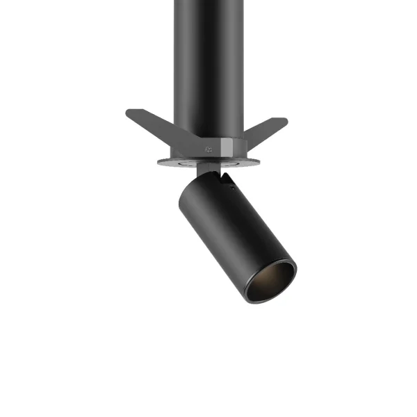 VK Lighting Coko - spot encastrable avec rosace encastrée - Ø 3,5 x 7,3 cm - Ø 60 mm taille de montage, Ø 50 mm taille d'encastrement - 6W LED incl. - noir