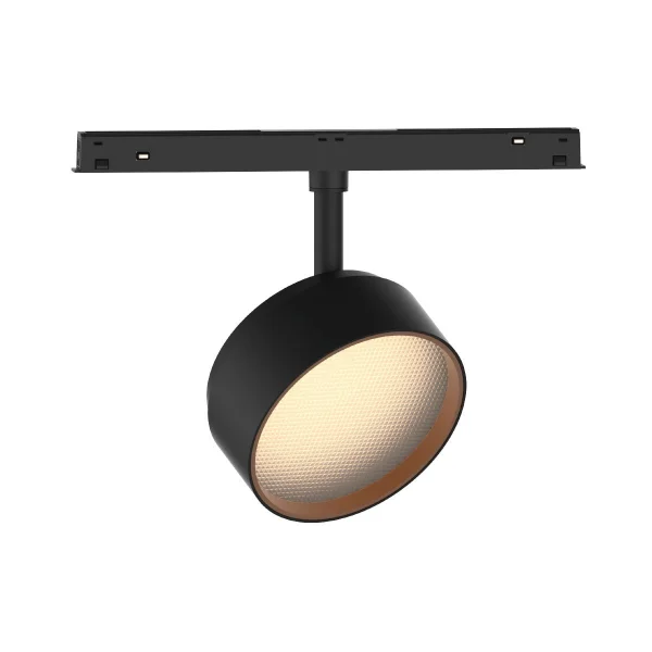 VK Lighting Eiva - système de rail magnétique - barre de rail - Ø 10 x 4,5 cm - 6W LED inclus - Dimmable DALI - noir