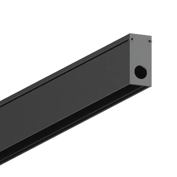 VK Lighting Eiva - système de rail magnétique - profilé de montage de 2m - 2,7 x 5,6 cm - dimmable DALI - noir