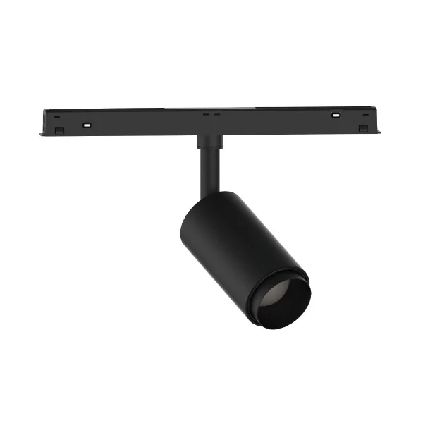 VK Lighting Eiva - système de rail magnétique - spot sur rail avec zoom - Ø 4,5 x 9 cm - 15W LED inclus - Dimmable DALI - noir