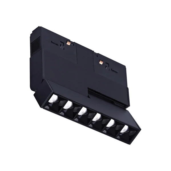 VK Lighting Kona - système de rail magnétique - barre de rail inclinable - 11,2 x 2 x 9,6 cm - 9W LED inclus - 1-10V dimmable - noir